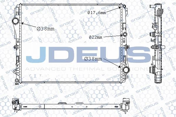 Jdeus M-0171230 - Radiatore, Raffreddamento motore autozon.pro