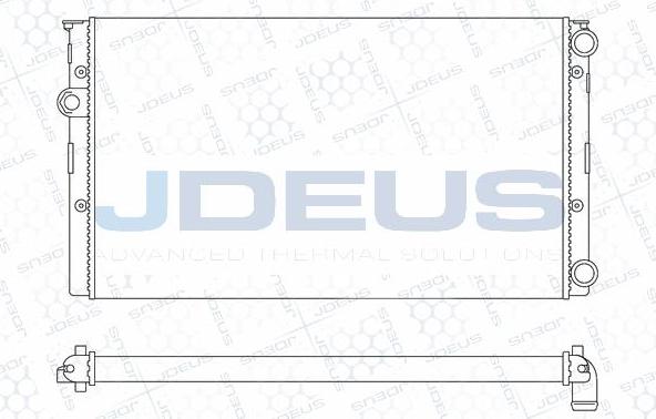 Jdeus M-0300451 - Radiatore, Raffreddamento motore autozon.pro