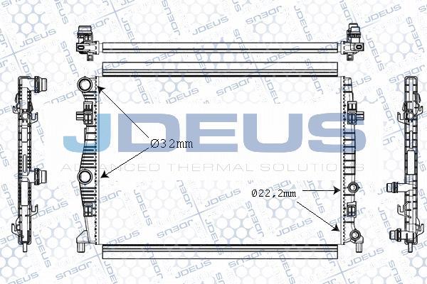 Jdeus M-0300660 - Radiatore, Raffreddamento motore autozon.pro