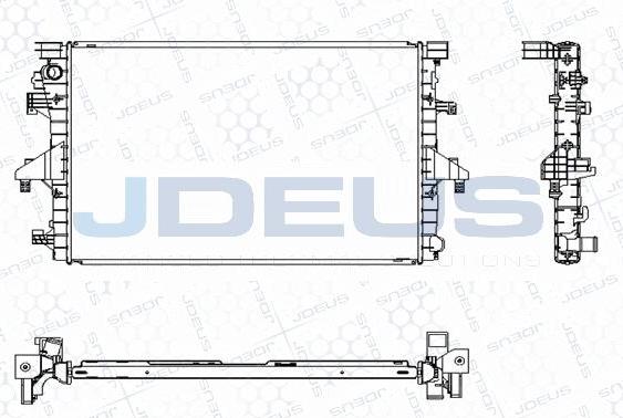 Jdeus M-0300760 - Radiatore, Raffreddamento motore autozon.pro