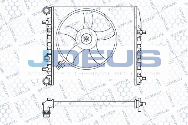 Jdeus M-025020A - Radiatore, Raffreddamento motore autozon.pro