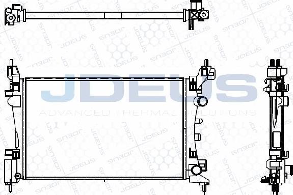 Jdeus M-0200950 - Radiatore, Raffreddamento motore autozon.pro