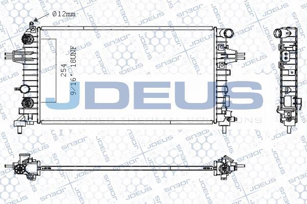 Jdeus M-0200970 - Radiatore, Raffreddamento motore autozon.pro