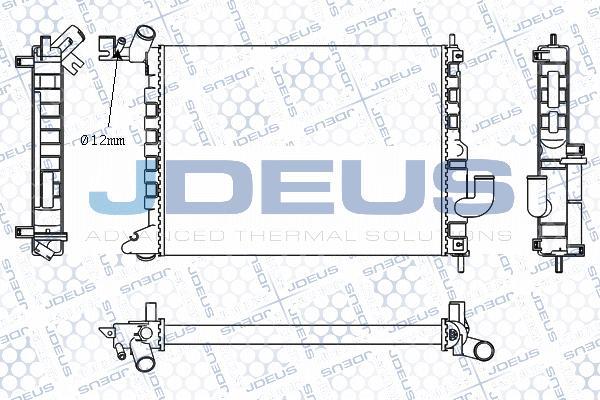 Jdeus M-020050A - Radiatore, Raffreddamento motore autozon.pro