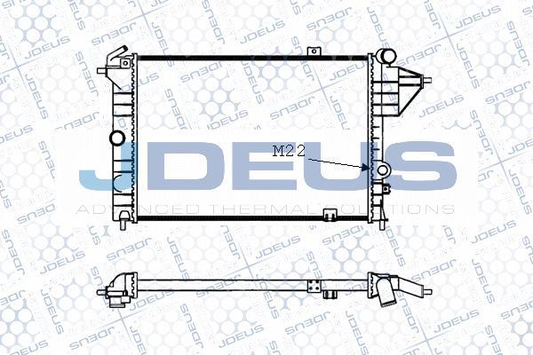 Jdeus M-0200580 - Radiatore, Raffreddamento motore autozon.pro