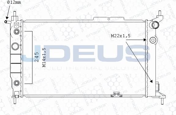 Jdeus M-0200641 - Radiatore, Raffreddamento motore autozon.pro