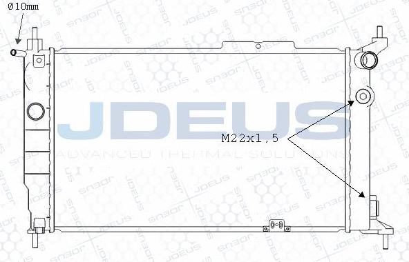 Jdeus M-0200611 - Radiatore, Raffreddamento motore autozon.pro