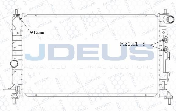 Jdeus M-0200681 - Radiatore, Raffreddamento motore autozon.pro