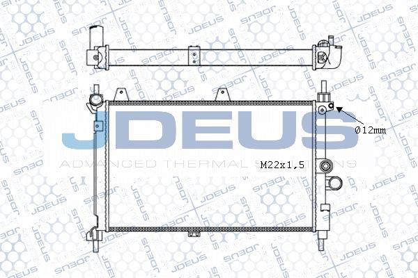 Jdeus M-0200620 - Radiatore, Raffreddamento motore autozon.pro