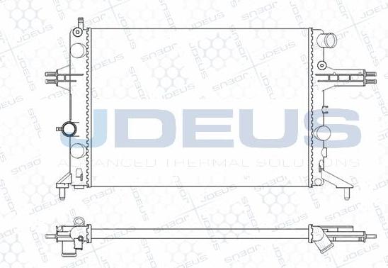 Jdeus M-0200760 - Radiatore, Raffreddamento motore autozon.pro