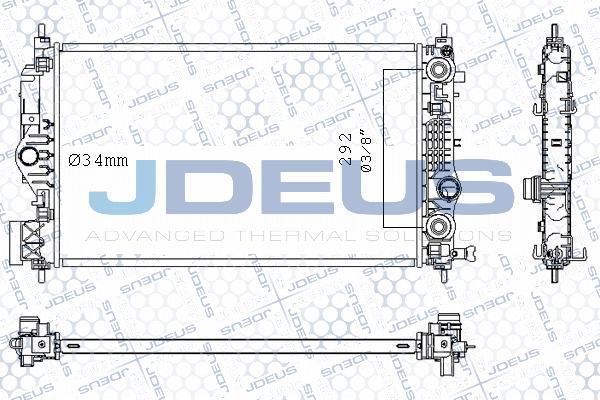 Jdeus M-0201190 - Radiatore, Raffreddamento motore autozon.pro