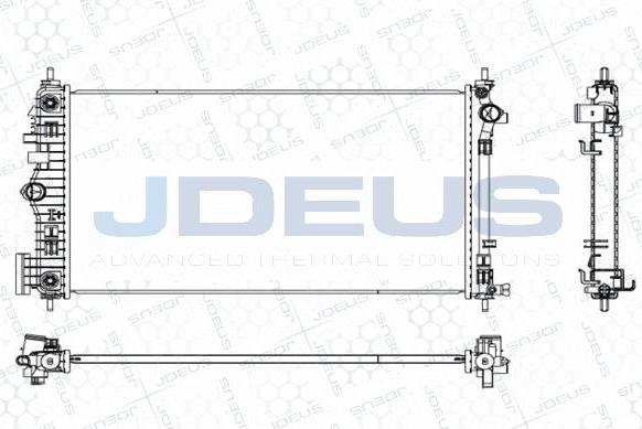 Jdeus M-0280130 - Radiatore, Raffreddamento motore autozon.pro