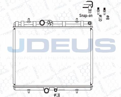 Jdeus M-0210400 - Radiatore, Raffreddamento motore autozon.pro