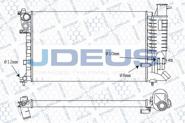 Jdeus M-021054A - Radiatore, Raffreddamento motore autozon.pro