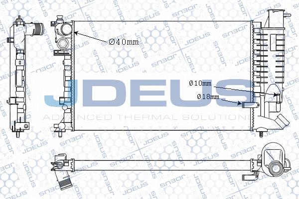 Jdeus M-021055A - Radiatore, Raffreddamento motore autozon.pro