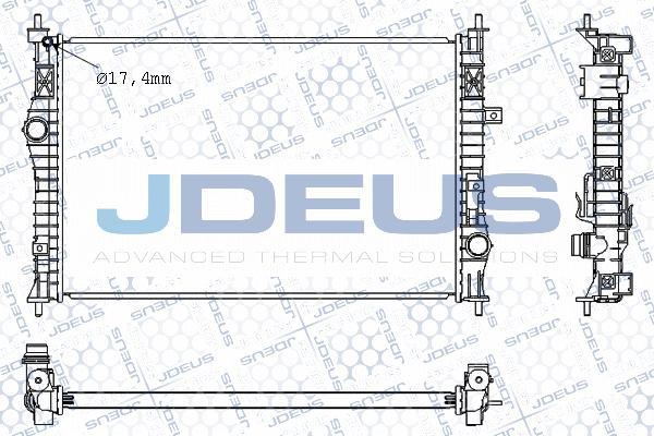 Jdeus M-0210610 - Radiatore, Raffreddamento motore autozon.pro