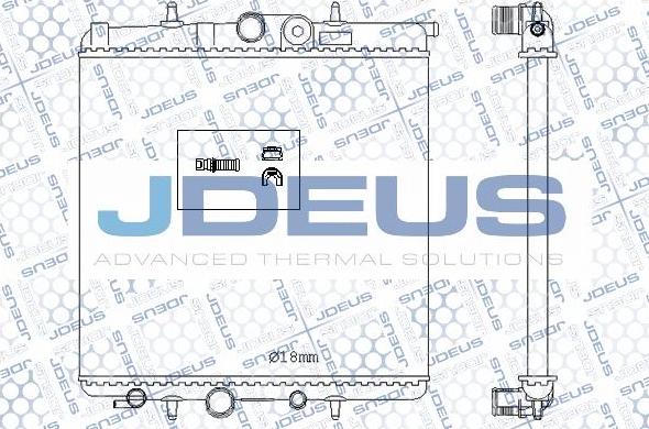 Jdeus M-0210620 - Radiatore, Raffreddamento motore autozon.pro