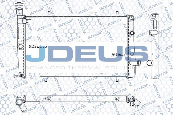 Jdeus M-0210070 - Radiatore, Raffreddamento motore autozon.pro