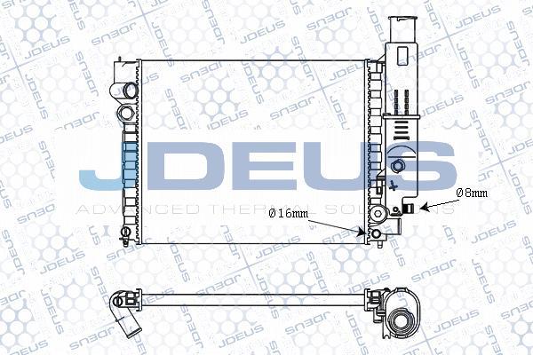 Jdeus M-021011A - Radiatore, Raffreddamento motore autozon.pro