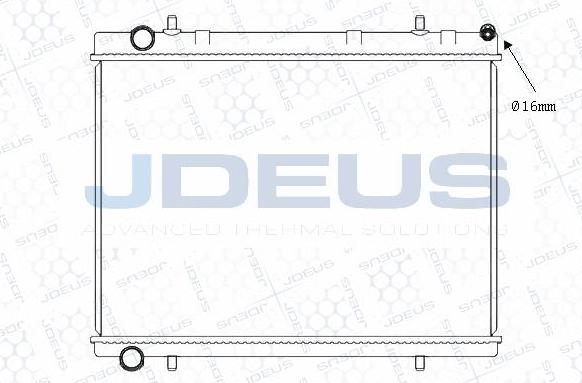 Jdeus M-0210390 - Radiatore, Raffreddamento motore autozon.pro