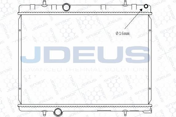 Jdeus M-0210370 - Radiatore, Raffreddamento motore autozon.pro