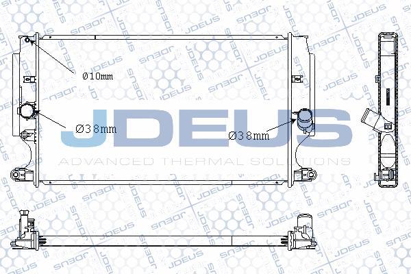 Jdeus M-0280170 - Radiatore, Raffreddamento motore autozon.pro