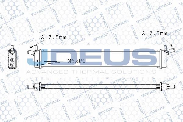 Jdeus M-028082X - Radiatore, Raffreddamento motore autozon.pro