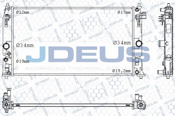 Jdeus M-0281010 - Radiatore, Raffreddamento motore autozon.pro