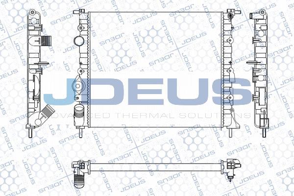 Jdeus M-0230550 - Radiatore, Raffreddamento motore autozon.pro