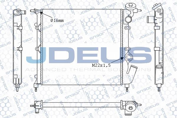 Jdeus M-0230251 - Radiatore, Raffreddamento motore autozon.pro