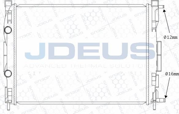 Jdeus M-0230720 - Radiatore, Raffreddamento motore autozon.pro