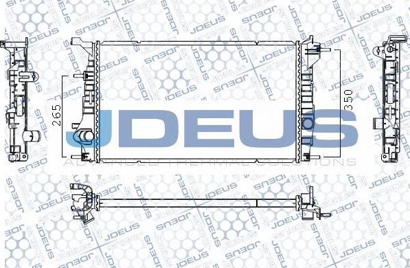 Jdeus M-0231420 - Radiatore, Raffreddamento motore autozon.pro