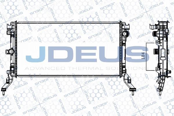 Jdeus M-0231020 - Radiatore, Raffreddamento motore autozon.pro