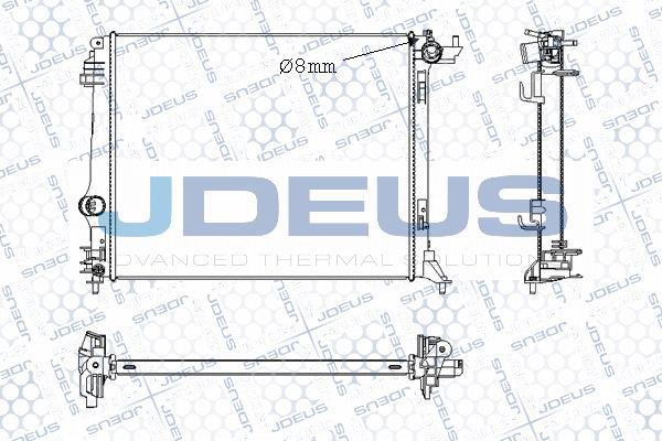 Jdeus M-0231350 - Radiatore, Raffreddamento motore autozon.pro