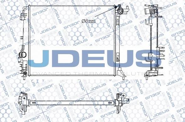 Jdeus M-0231380 - Radiatore, Raffreddamento motore autozon.pro