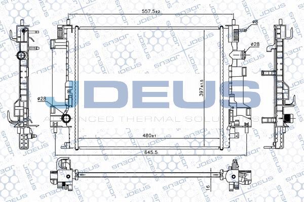 Jdeus M-0750030 - Radiatore, Raffreddamento motore autozon.pro