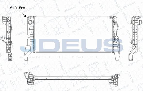 Jdeus M-0700070 - Radiatore, Raffreddamento motore autozon.pro