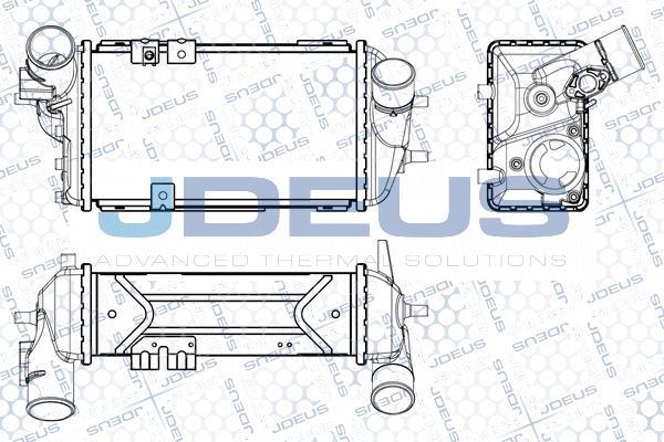 Jdeus M-854050A - Intercooler autozon.pro