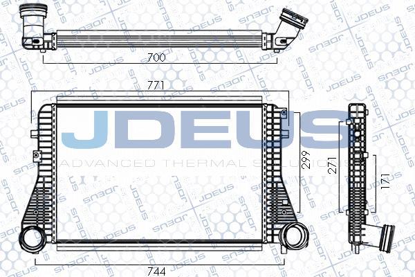 Jdeus M830053A - Intercooler autozon.pro