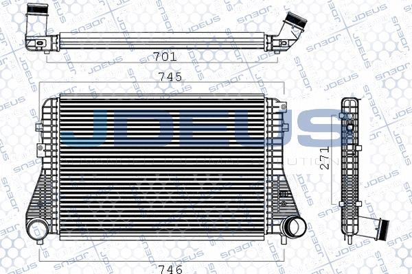 Jdeus M-830073A - Intercooler autozon.pro