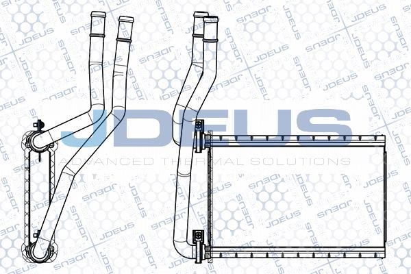 Jdeus M-2420220 - Scambiatore calore, Riscaldamento abitacolo autozon.pro