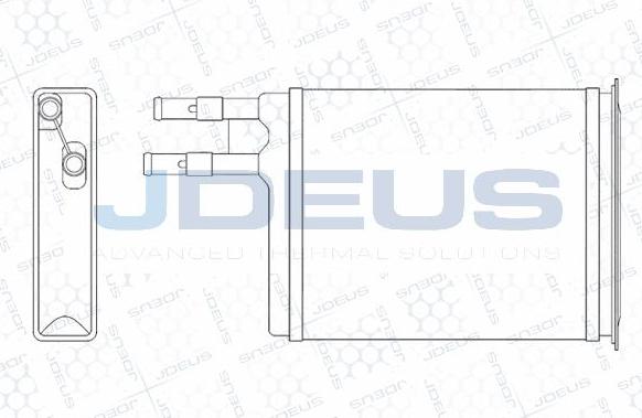 Jdeus M-2070050 - Scambiatore calore, Riscaldamento abitacolo autozon.pro