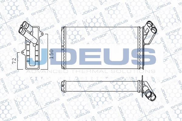 Jdeus M-2110530 - Scambiatore calore, Riscaldamento abitacolo autozon.pro