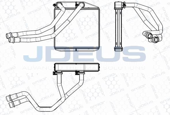 Jdeus M-2111160 - Scambiatore calore, Riscaldamento abitacolo autozon.pro