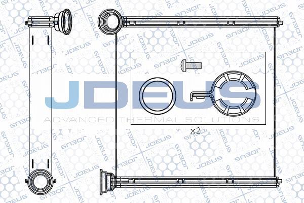 Jdeus M-2300580 - Scambiatore calore, Riscaldamento abitacolo autozon.pro