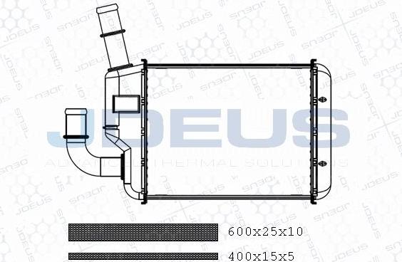 Jdeus M-2300760 - Scambiatore calore, Riscaldamento abitacolo autozon.pro