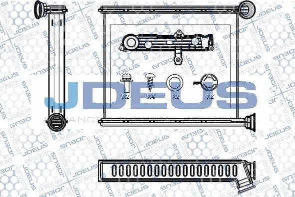 Jdeus M-2210510 - Scambiatore calore, Riscaldamento abitacolo autozon.pro