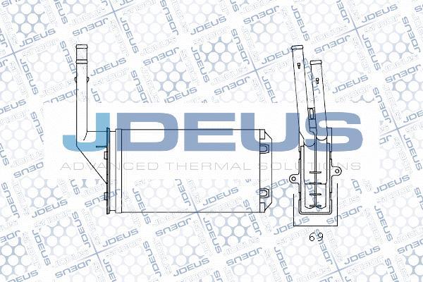 Jdeus M-2210270 - Scambiatore calore, Riscaldamento abitacolo autozon.pro