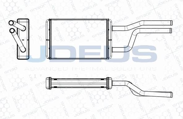 Jdeus M-2280330 - Scambiatore calore, Riscaldamento abitacolo autozon.pro