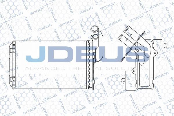 Jdeus M-2230100 - Scambiatore calore, Riscaldamento abitacolo autozon.pro